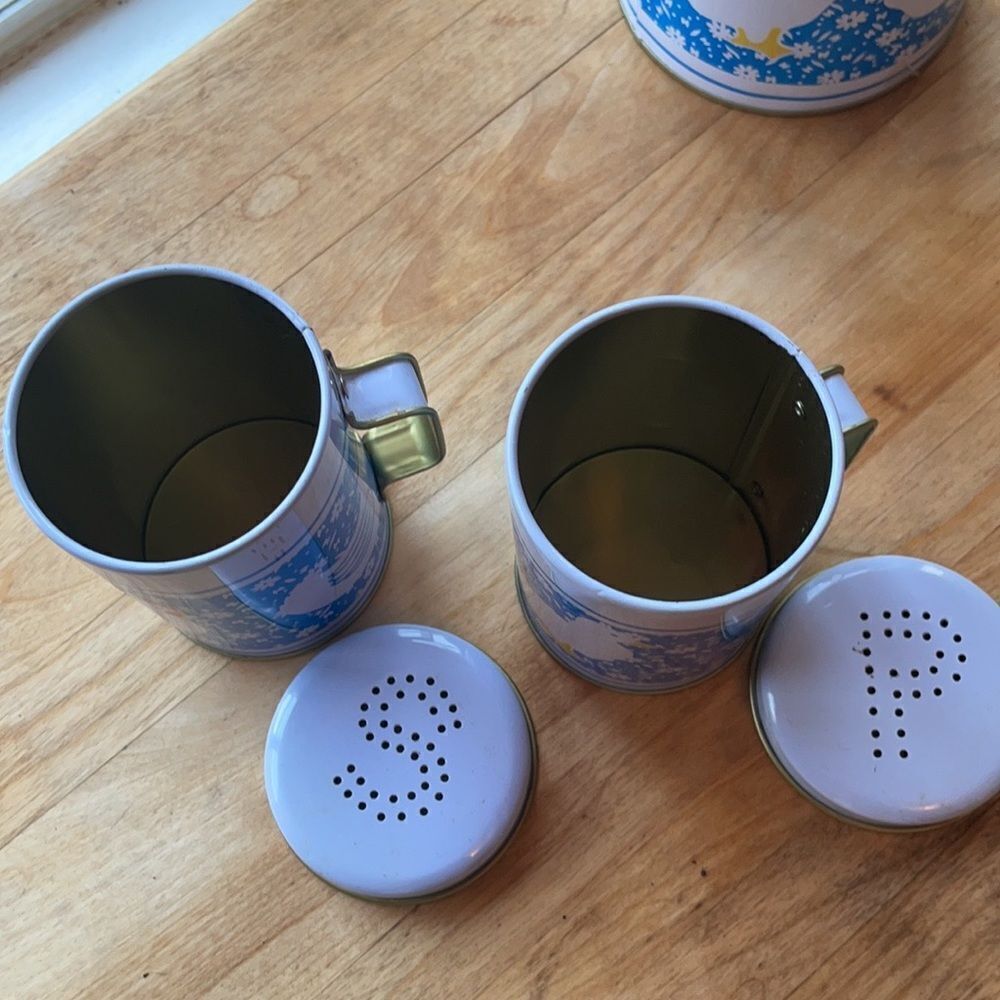 Farmhouse Metal Nesting Canisters + S&P Shakers - Picture 6 of 6
